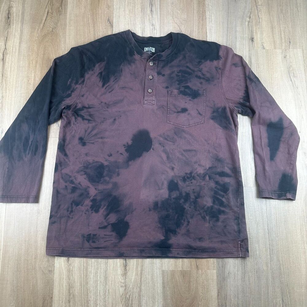 Duluth Trading Company Men's XL Longtail Tee Dip Dye Tie Dye